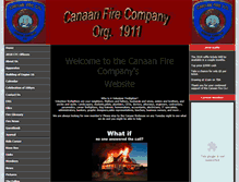 Tablet Screenshot of canaanfirecompany.org